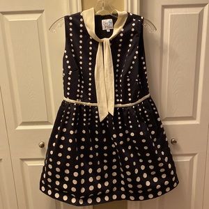 Bea & Dot by ModCloth Polka dot tie neck dress Size 1X